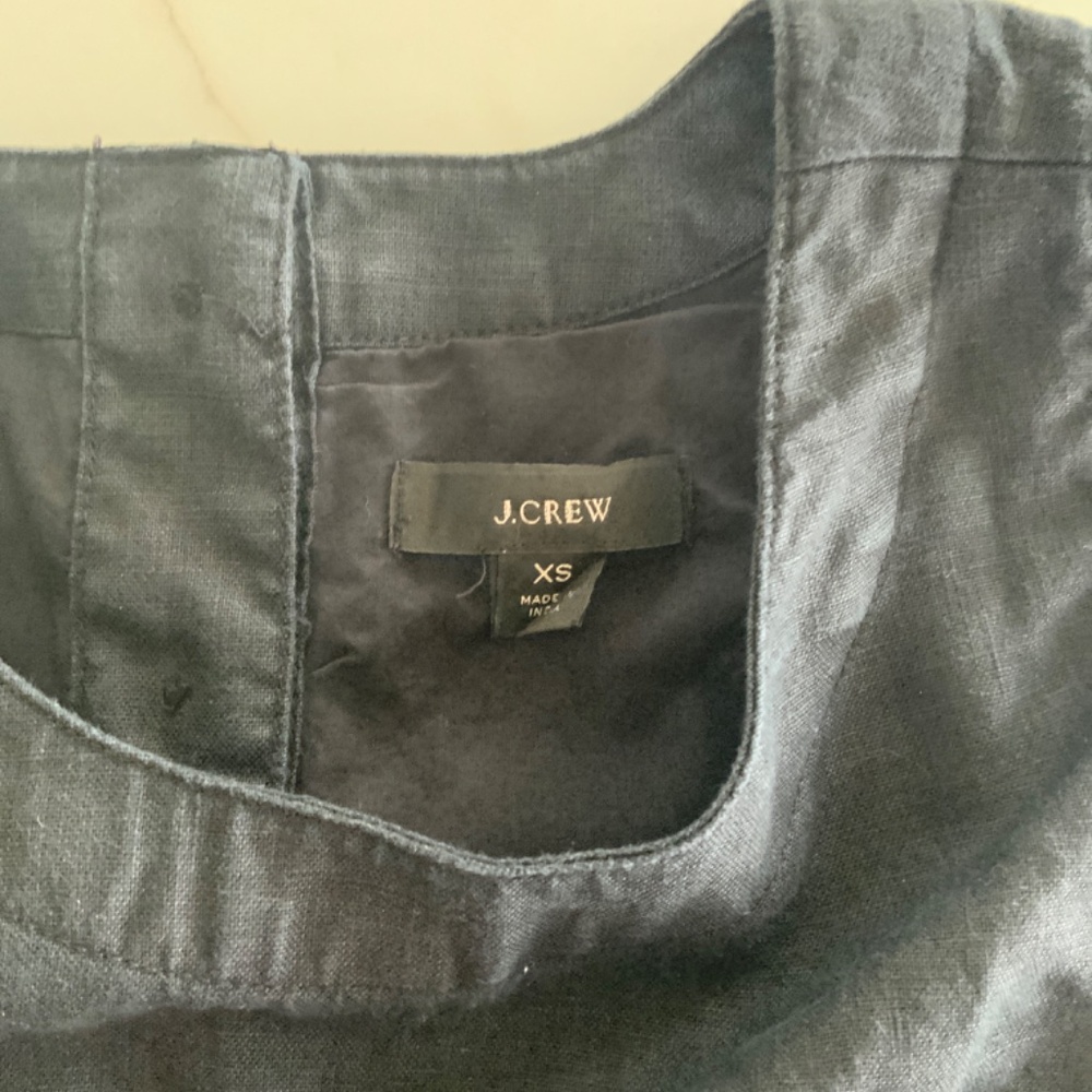 Black 100% Linen Dress - Picture 3 of 4
